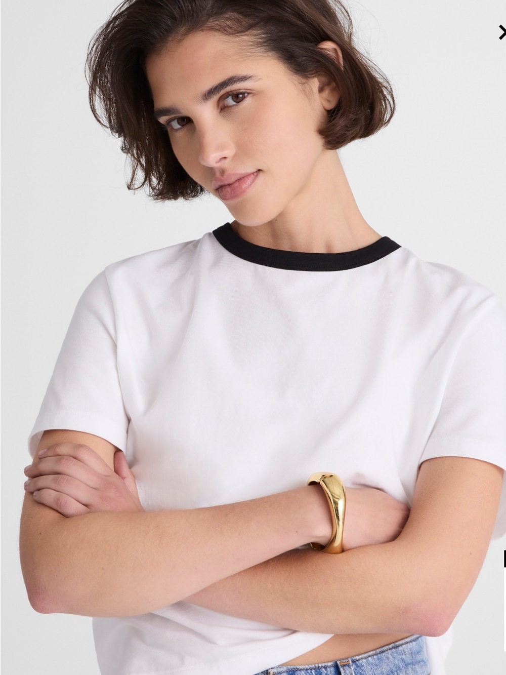 NWT MADEWELL The Perfect Crewneck Tee in Allday Jersey size women’s extra small